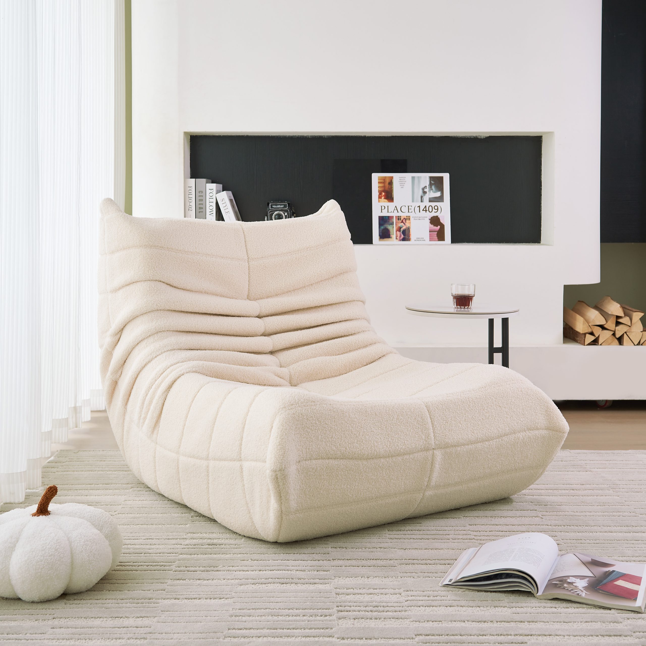 Togo Armless Floor Lounge Chair - Image 5