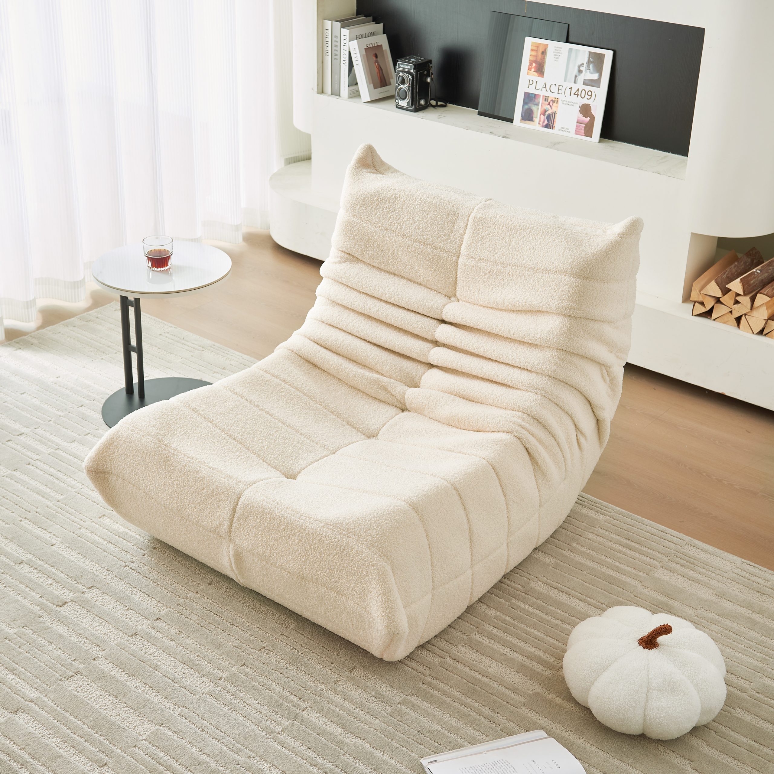 Togo Armless Floor Lounge Chair - Image 7