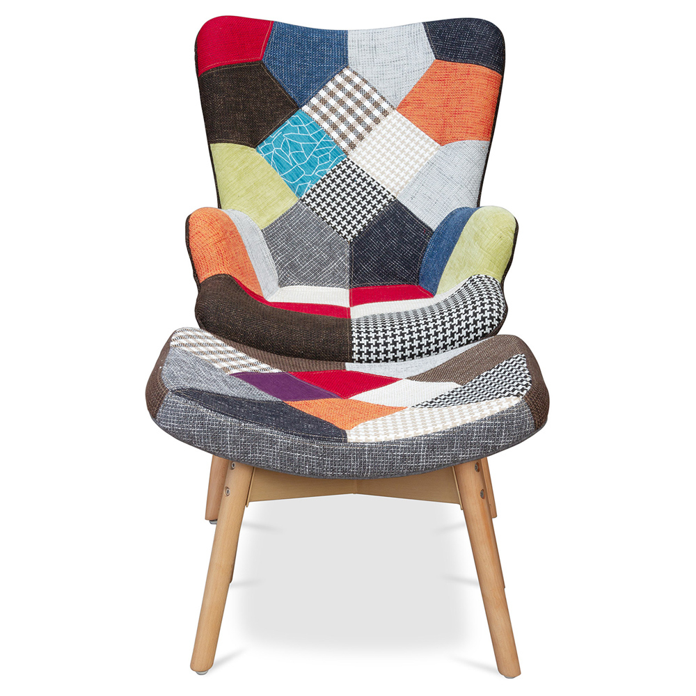 Mosaic Armchair and Footrest