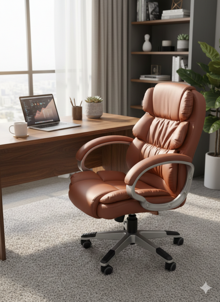 Barte Mid-Back PU Leather Office Chair