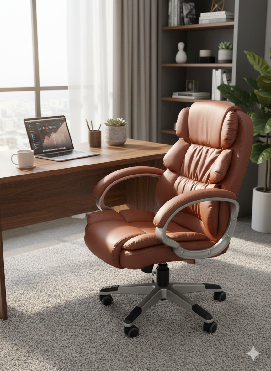 Barte Mid-Back PU Leather Office Chair