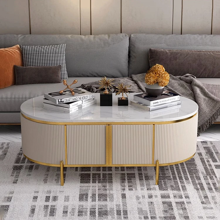 Arabelle Luxe Oval Coffee Table