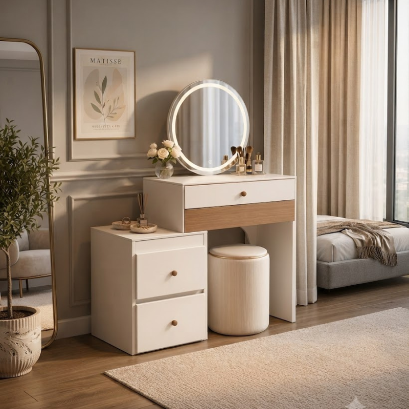 Aurelia Dressing Table with LED Mirror