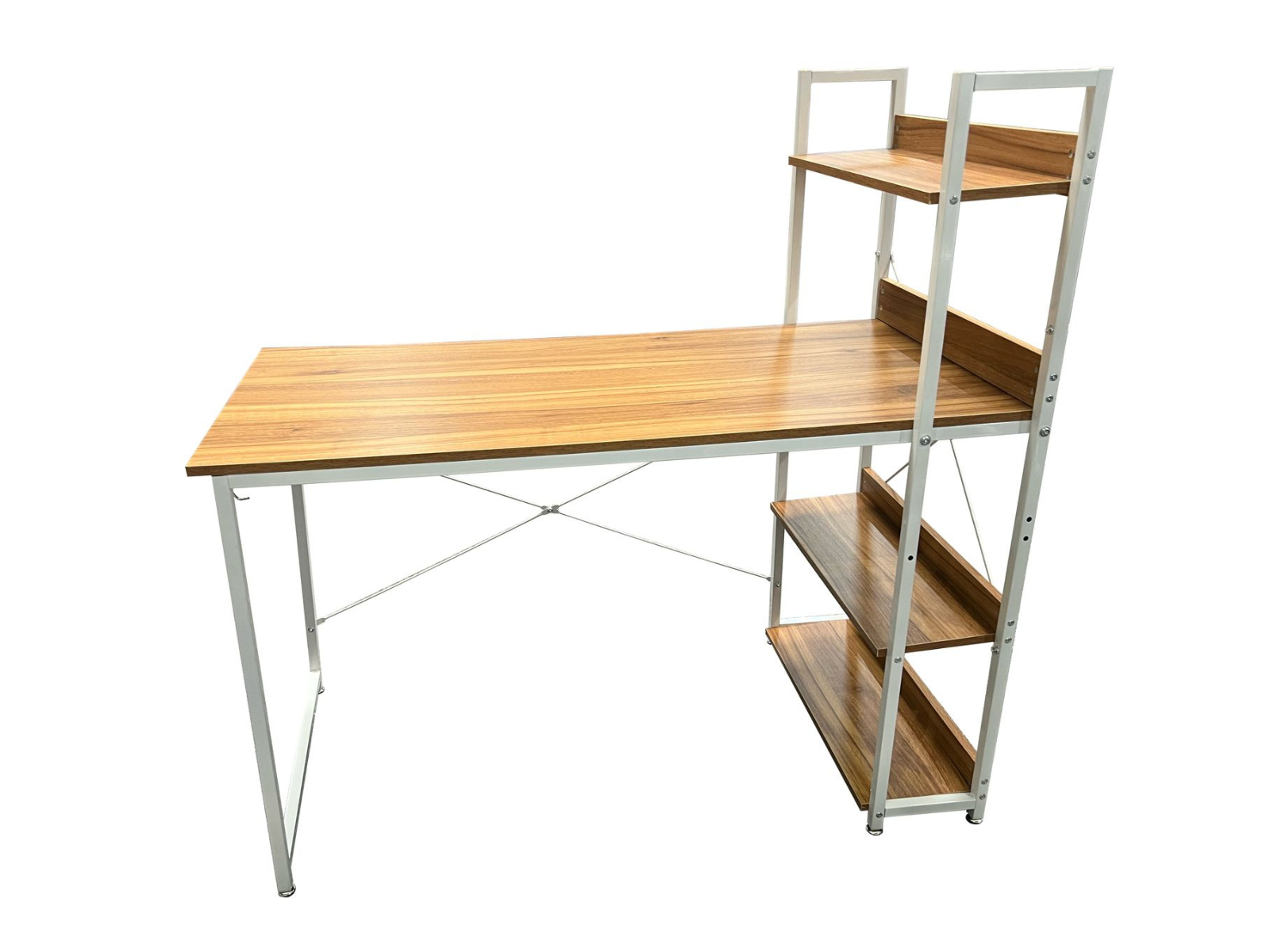 Ezra Computer Desk with Storage Shelves - Image 2