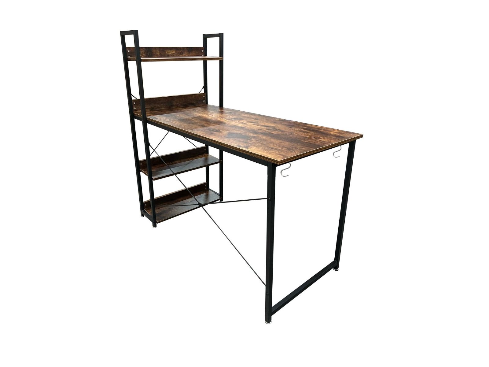 Ezra Computer Desk with Storage Shelves - Image 4