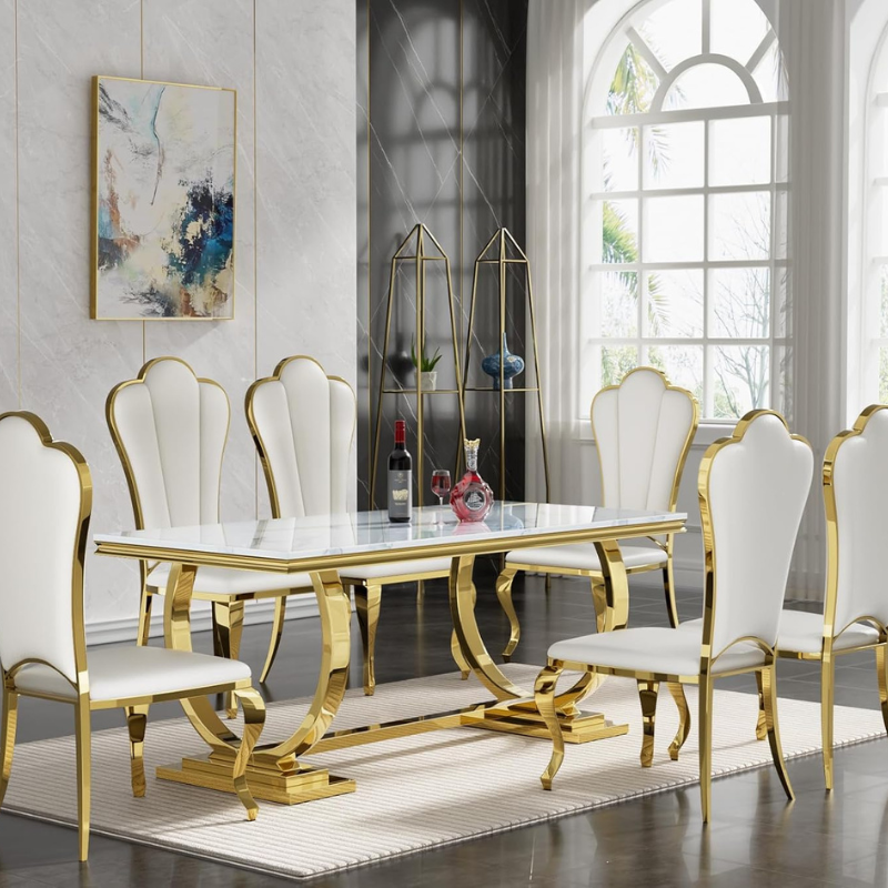 Beverly Luxury Marble Dining Table - Image 3