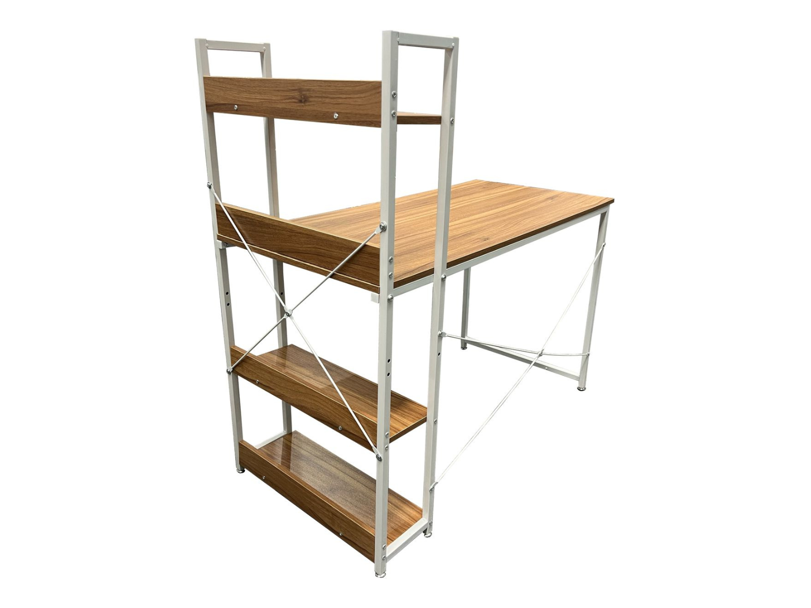 Ezra Computer Desk with Storage Shelves - Image 3