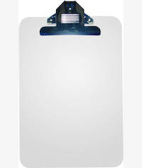 Artwell A4 Transparent Blue Paper Clipboard