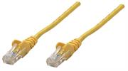 Intellinet Yellow CAT5E U-UTP 0.25m Patch Cable