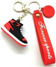 Casey High Top Mini Sneaker Design 3D KeyChain Red And