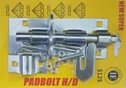Noble Lockable Pad Bolt latch 125mm Zinc Plated