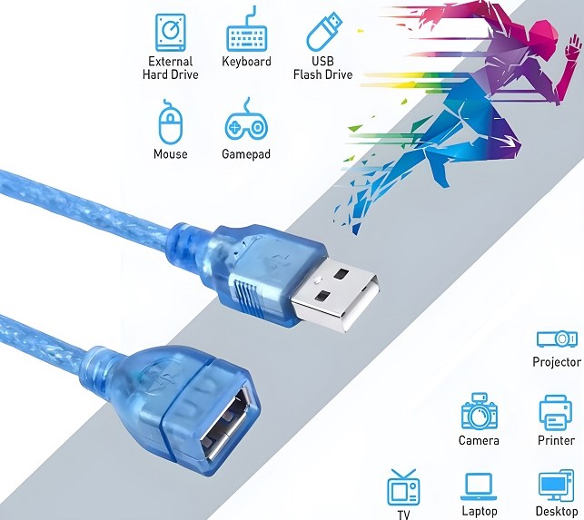 UniQue 3M Male To Female USB Extension Cable