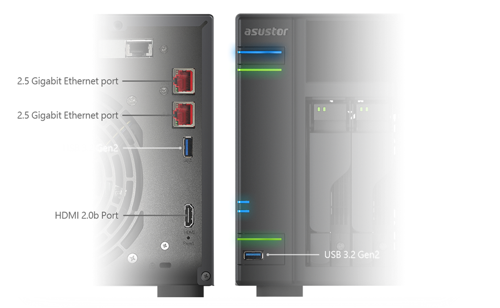 Asustor Lockerstor 2 Gen2 AS6702T NAS
